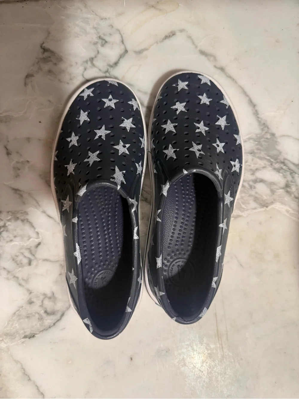 $15 ADD ON native navy blue water shoes stars 1 crocs adidas nike